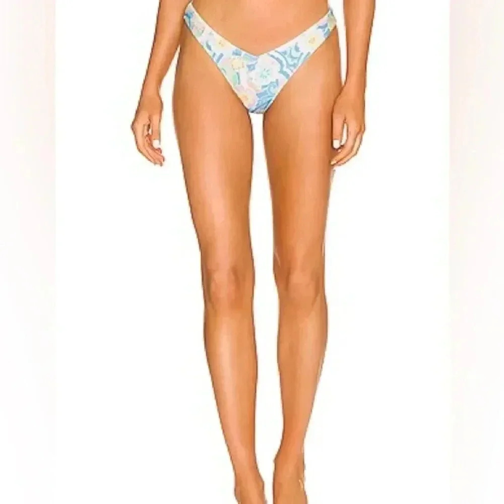 Frankies Bikinis Enzo Terry Bottom in Sunshower Sz XS like new , no tags.